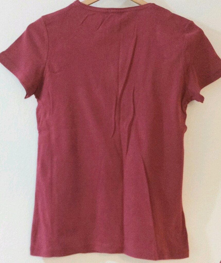 LC Waikiki Bordo / Gül Kurusu Bisiklet Yaka Basic Tişört - 4