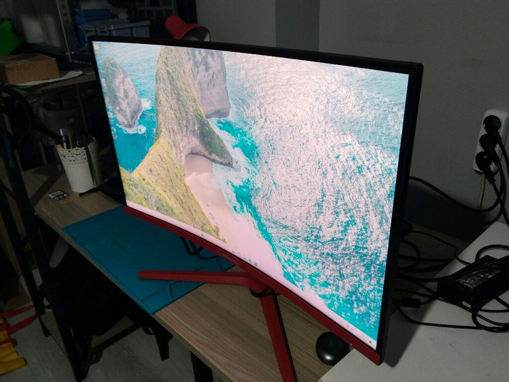 rampage monitör 27inç kavisli curved 165 hz sıfır gibi - 2