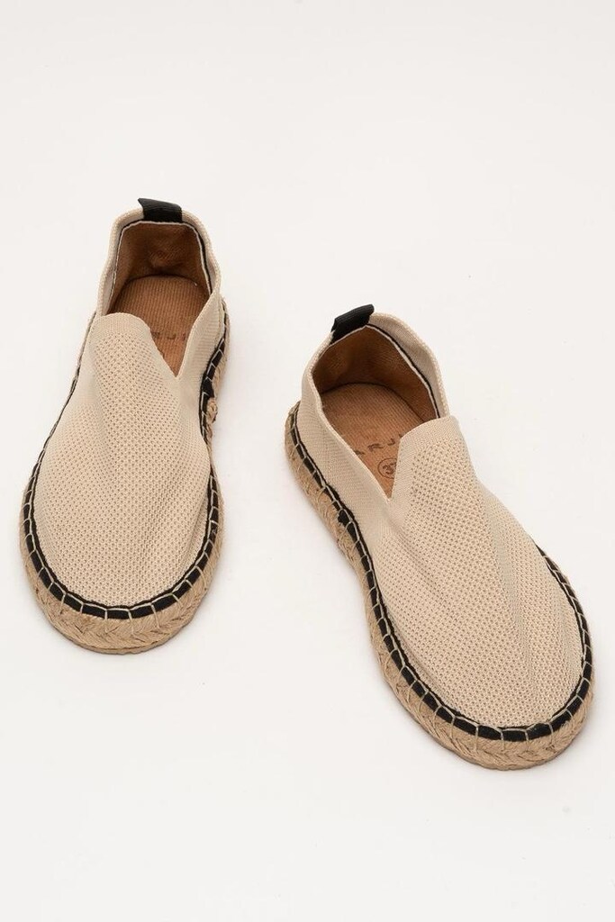el yapımı triko espadril bej renk 44 numara - 4