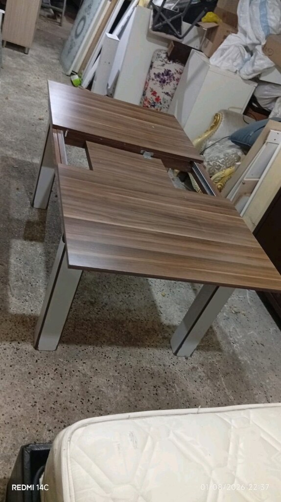 yemek masası 6 kişilik açılıyor 8 kişilik temiz ve kullanışlı Ümraniye - 4