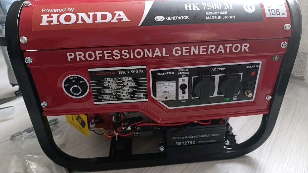 Honda HK 7500 M 7.5 kVA Benzinli Jeneratör – Sıfır Ayarında - 2