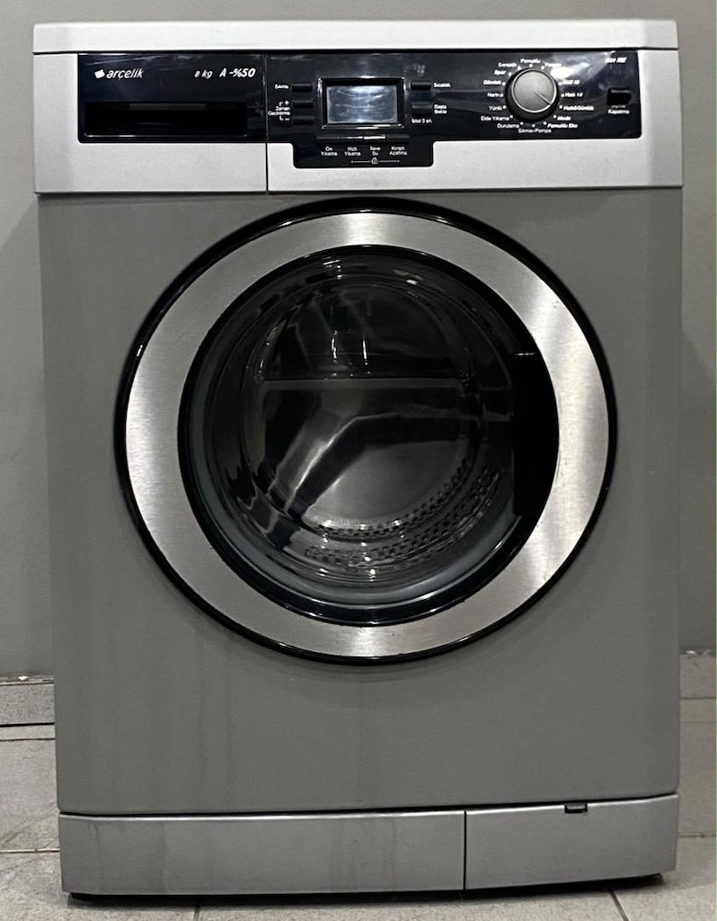 ARÇELİK 8 KG GRİ ÇAMAŞIR MAKİNESİ SORUNSUZ HEMEN TESLİM - 2
