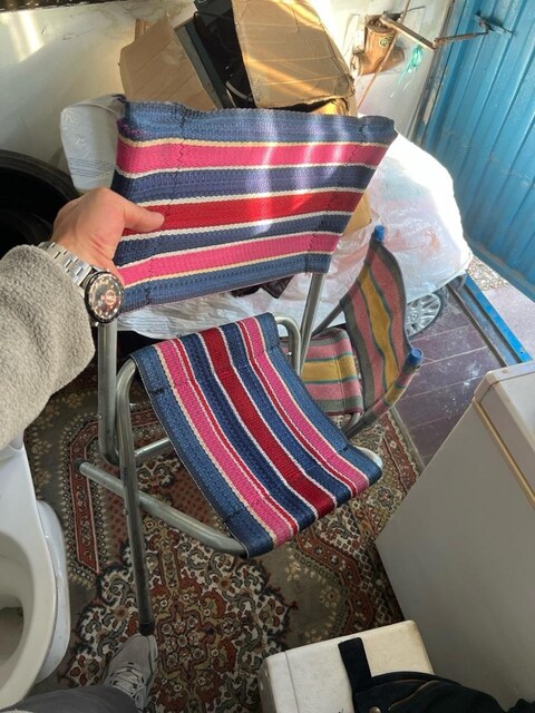Portatif katlanabilir alüminyum sandalye