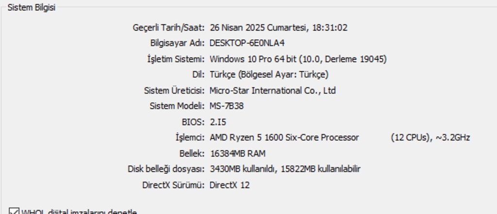 MASTER | RX6500XT/RYZEN 5 1600 CPU/256GB SSD/16 GB RAM/GAMİNG KASA - 8
