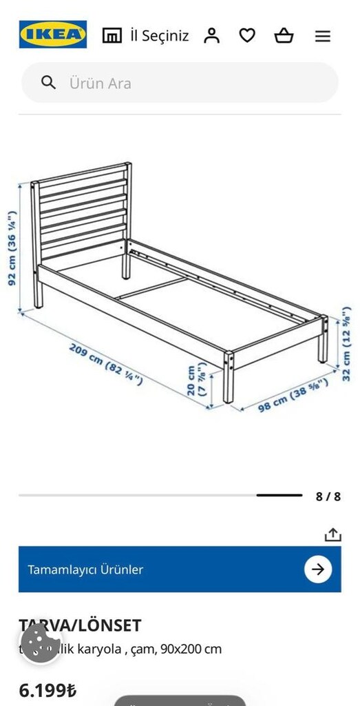 ikea karyola lata ve yatak - 4