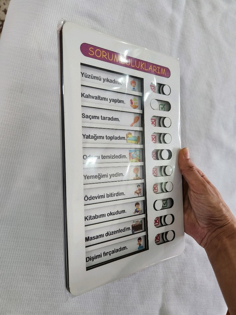 AHŞAP SORUMLULUKLARIM HAREKETLİ TABLO - 6