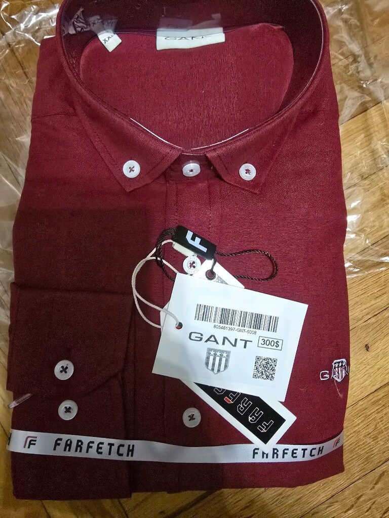 XXL beden bordo Gant erkek gömlek standart kalıp