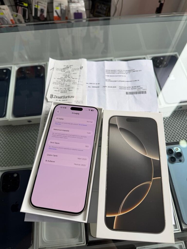 HATASIZ IPHONE 16 PRO MAX KUTULU FATURALI 8AY GARANTİ 3-6-9TAKSİT - 9