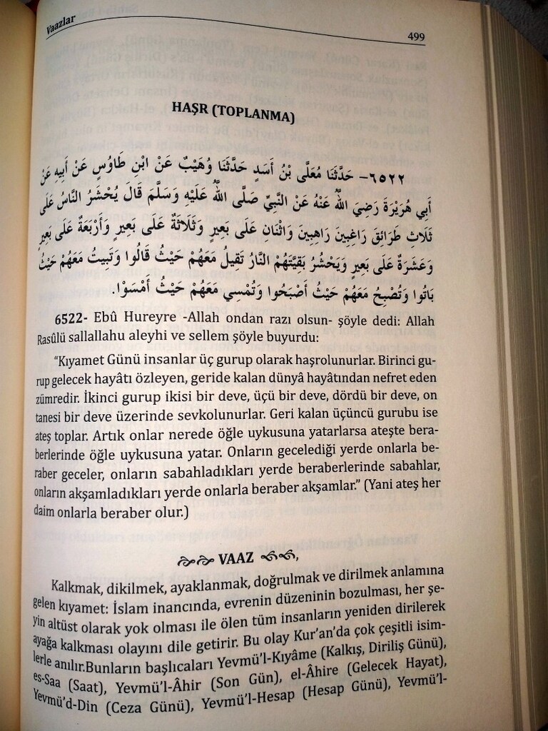 Dini kitap Sahihi Buhariden Vaazlar Hadisi şerif ler kitabı - 15