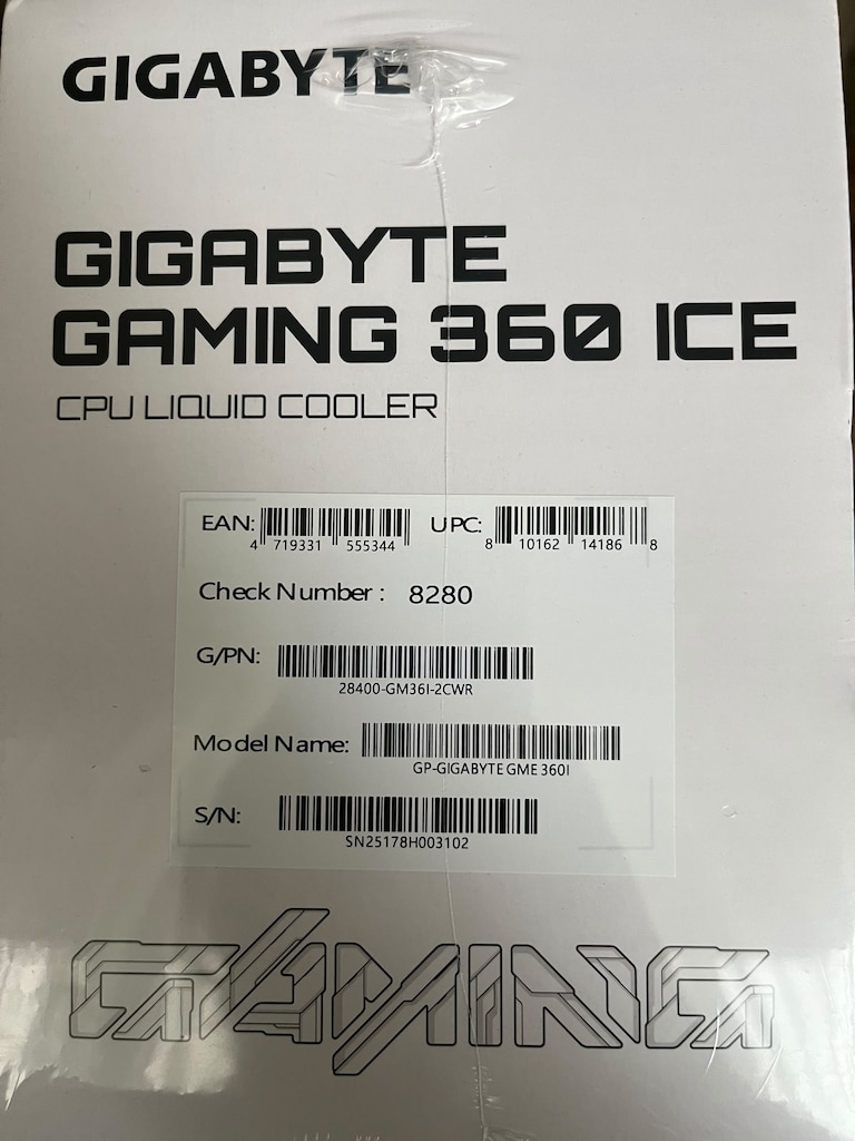 GIGABYTE GAMING 360 ICE ARGB 360mm Beyaz İşlemci Sıvı Soğutucu -SIFIR- - 5