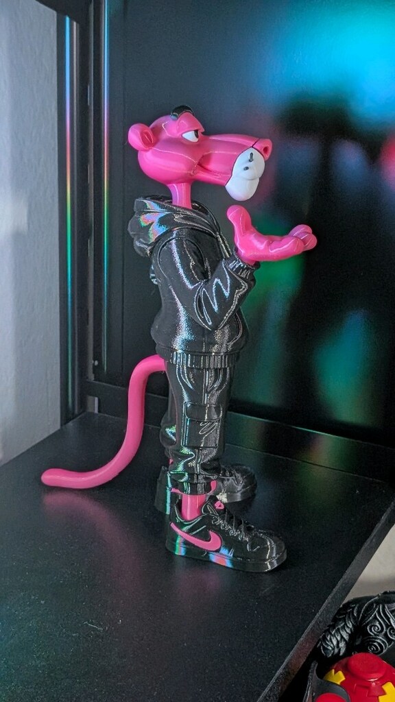 Pembe Panter Kulaklık Tutucu Stan 3D baskılab_ankara - 4