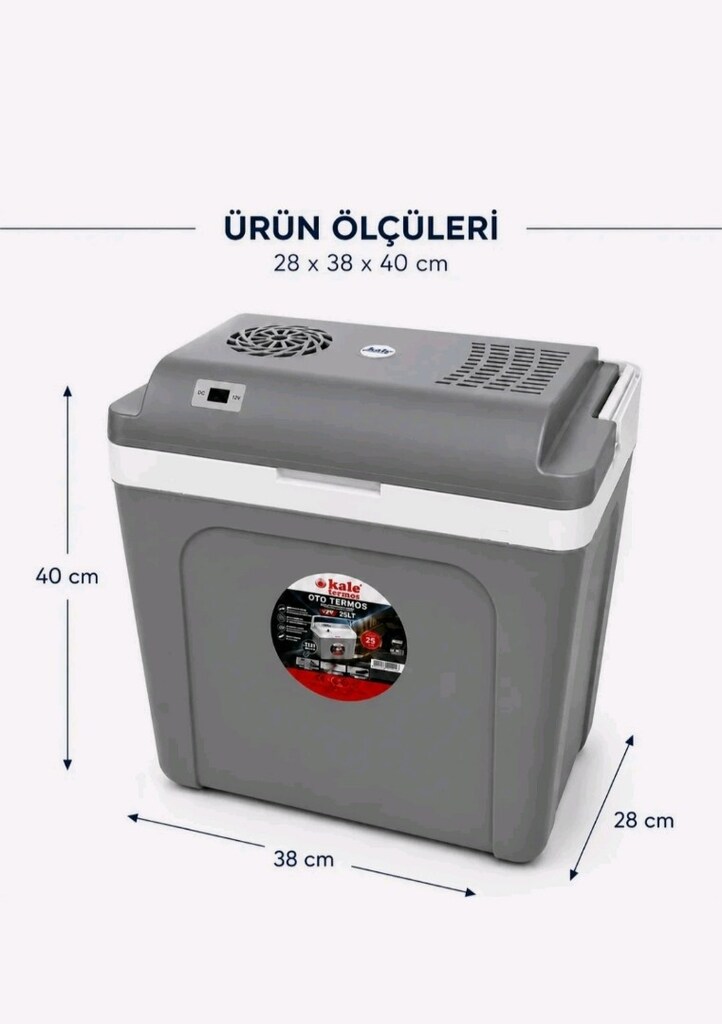 25 Litre 12V Oto Buzdolabı Termos- Portatif, Elektrikli, Oto Şarj - 3