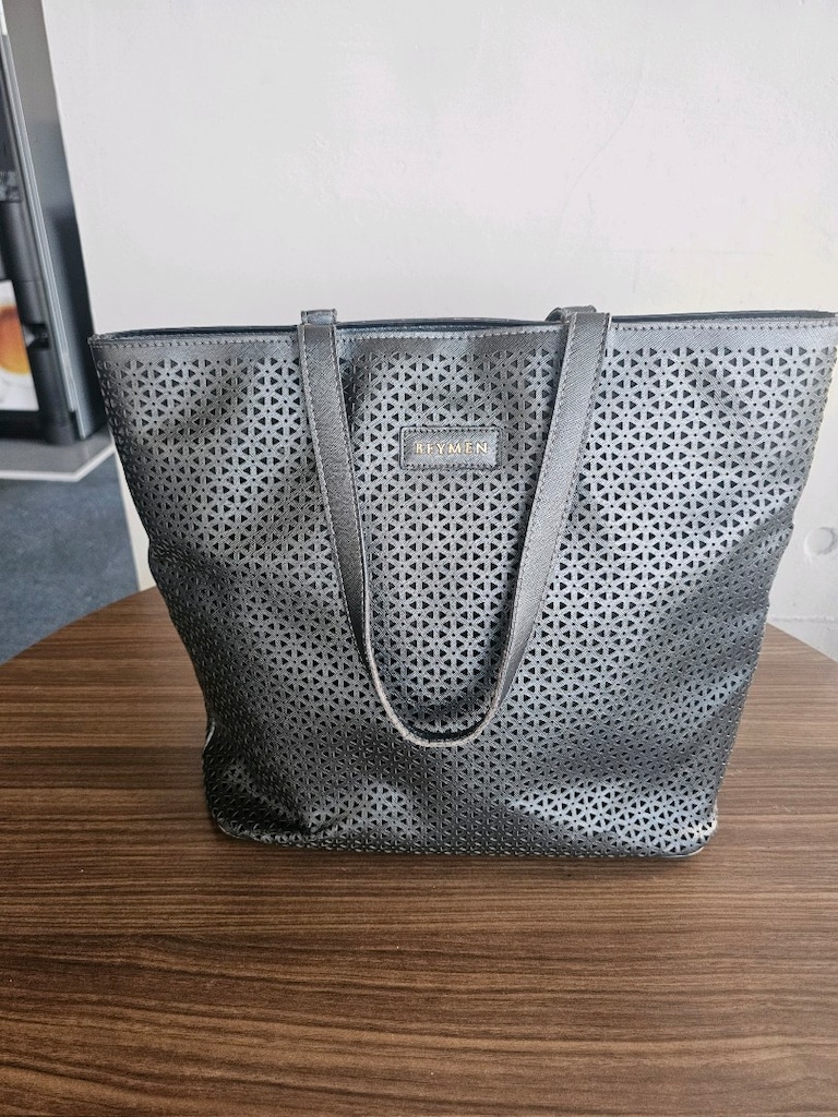 Beymen Siyah Lazer Kesim Shopper Tote Çanta — Orijinal | Ankara Elden - 3