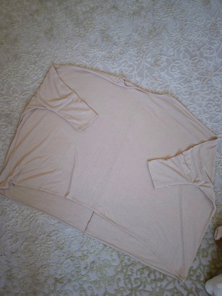 Bej Oversize Dökümlü Triko Kazak Mango Suit - 2