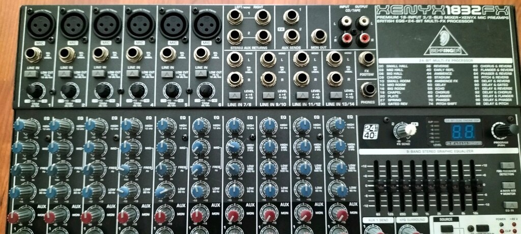 Sahibinden Temiz Behringer Xenyx 1832FX – 18 Kanal Efektli Mikser - 4