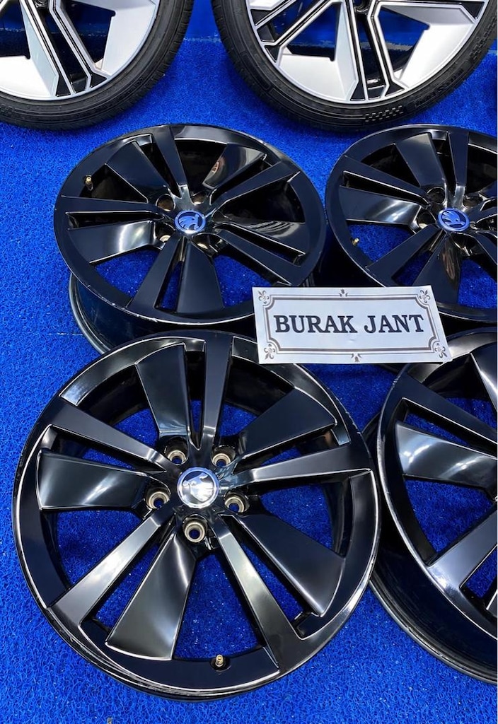 18 inç Orjinal 5x112 superb passat golf leon uyumlu jant takımı - 3