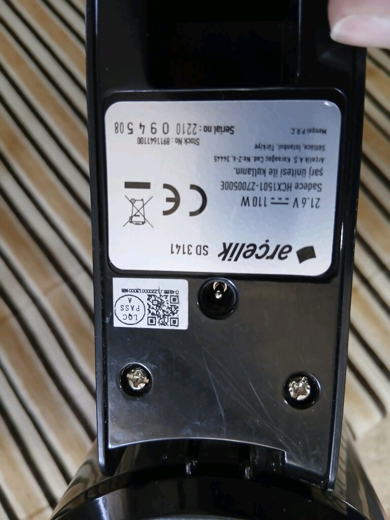 arçelik sd 3141 çalışmıyor şarjlı süpürge - 6