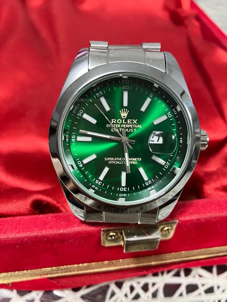 Rolex Oyster Perpetual Datetime Yeşil yarı otomatik erkek saat… - 8