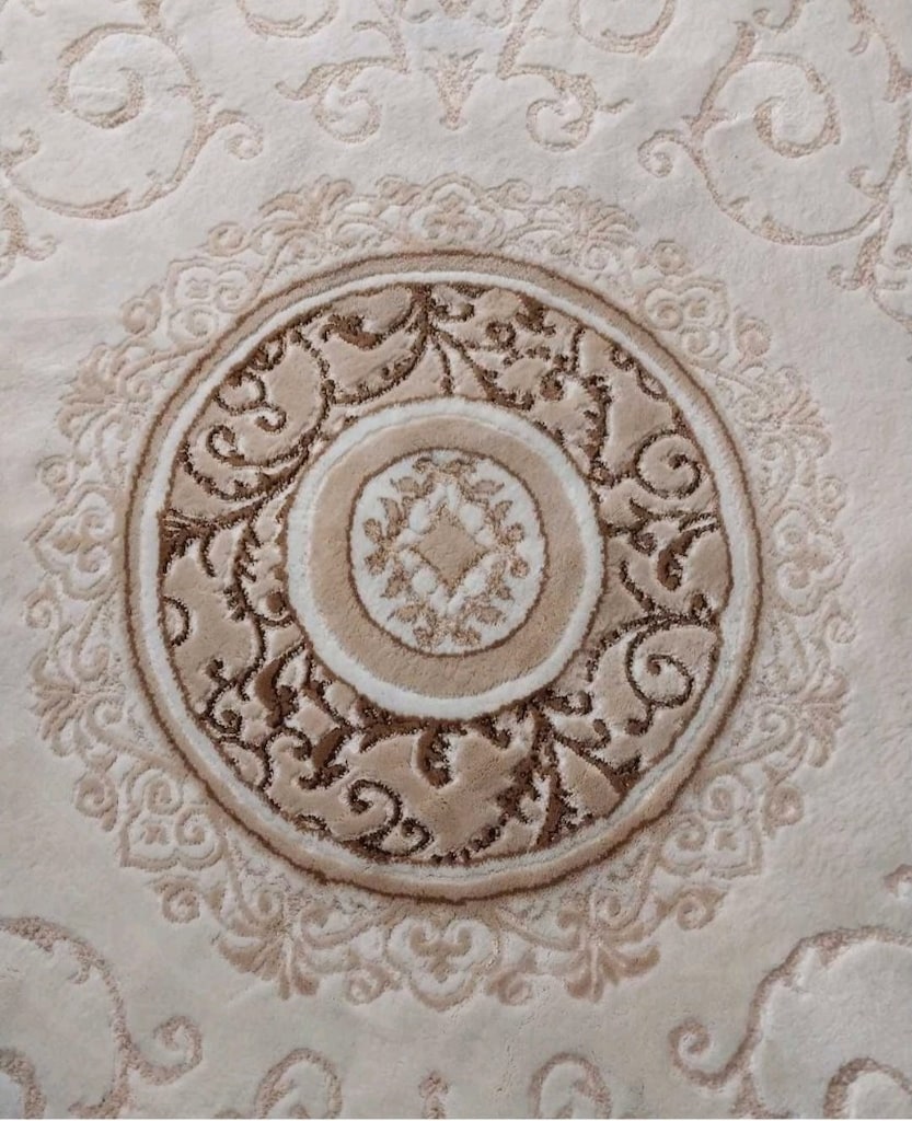 Yün İpekli Kabartma Halı - 6
