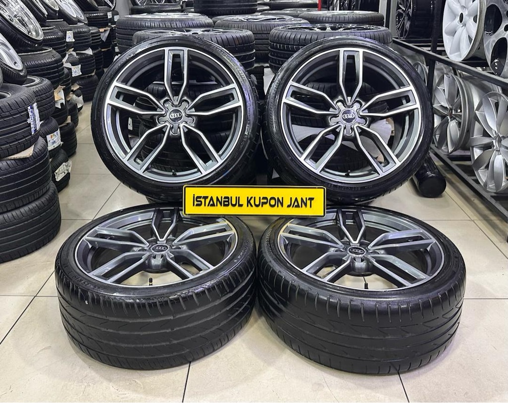 19 İNÇ 5x112 AUDİ A3 A4 A5 A6 JANT LASTİK TAKIMI SIFIR AYAR İŞLEMSİZ - 7