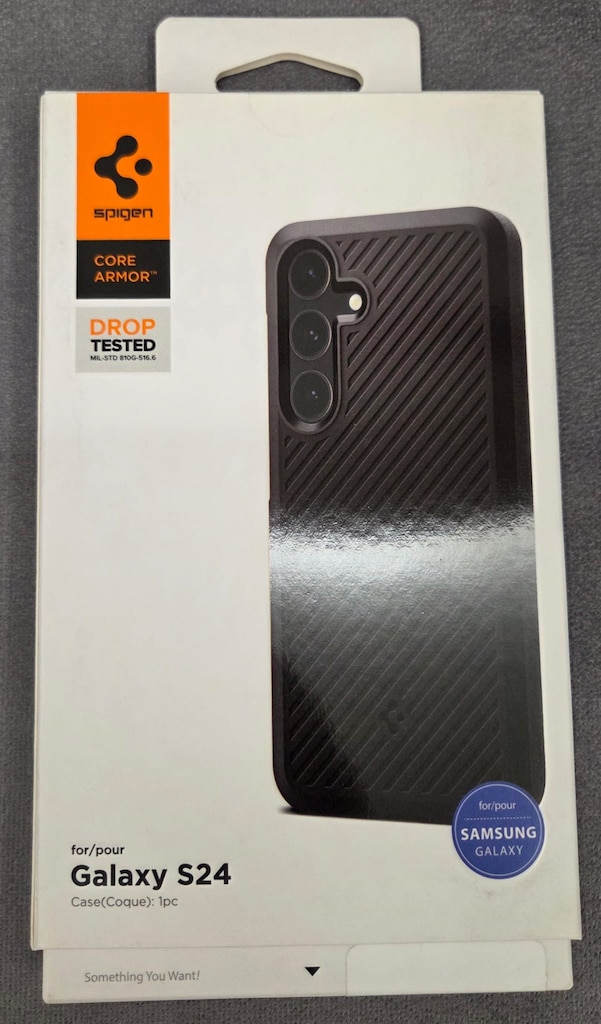 Spigen Samsung Galaxy S24 Kılıf Core Armor Matte Black - 4