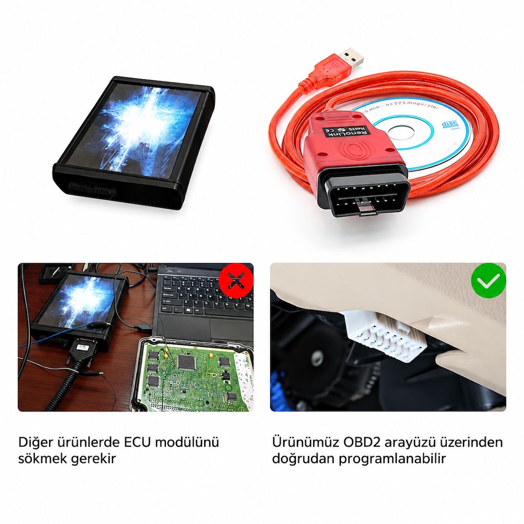 RenoLink v2.11 İmmobilizer Airbag ve ECU Programlama Cihazı - 5