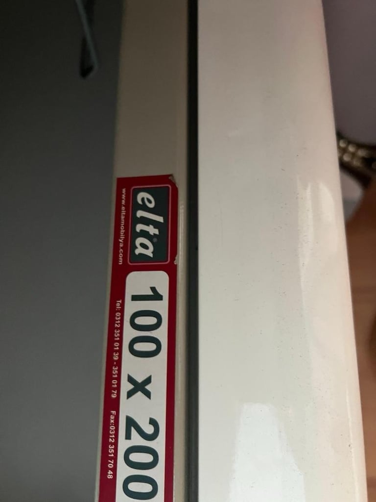 Tek Kişilik Özel Yapım 100x200 Baza + Başlık + Yatak | Az Kullanılmış - 3