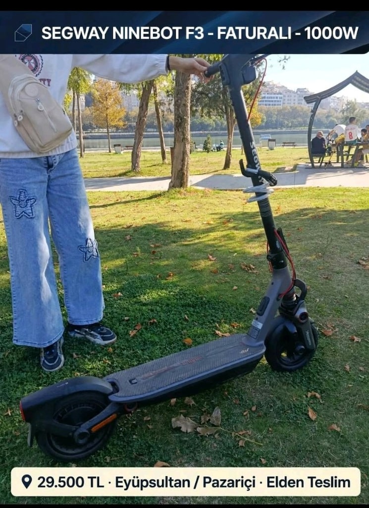 Segway Ninebot F3 - Faturalı - 1000W - 29.500 TL - Eyüpsultan - 10