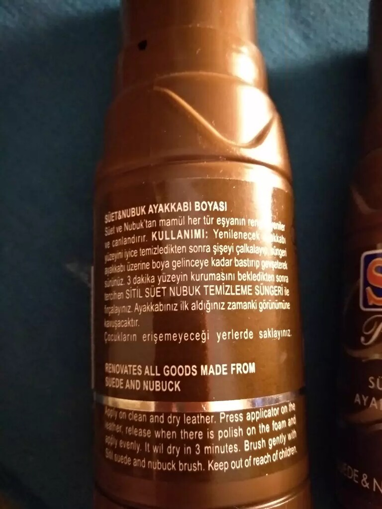 SİTİL NUBUK & NUBUK AYAKKABI BOYASI K.KAHVE 100 ml - 3