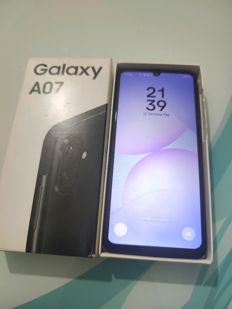 KARTA TAKSİT TR CİHAZİ SAMSUNG A07 4/128 GB KUTULU TEMİZ CİHAZ - 5