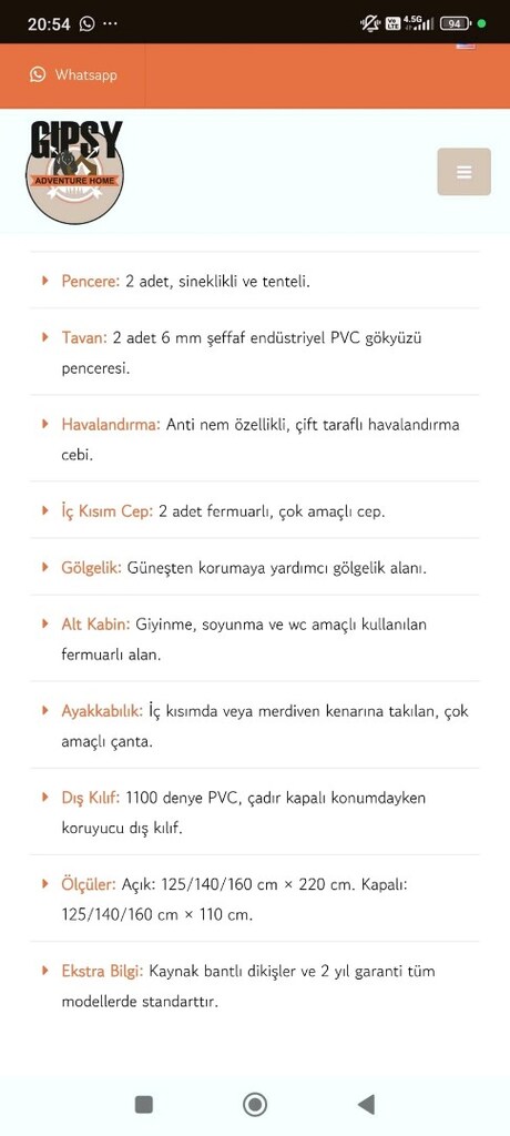 araç üstü çadır - 4