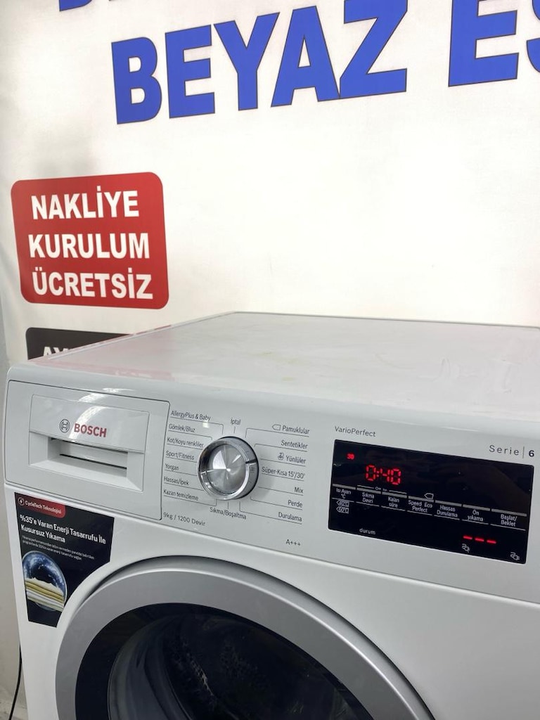BOSCH ÇAMAŞIR MAKİNESİ 9 KG /SERİ 6 ADRESE TESLİM - 4