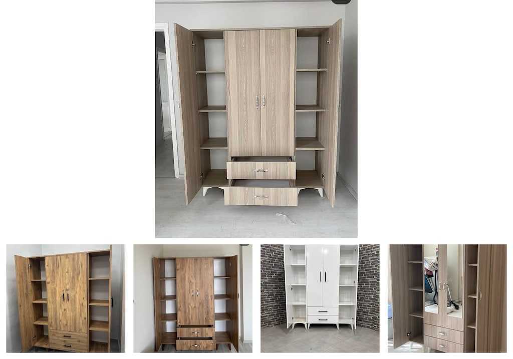 4 kapaklı elbise dolabı ctyslebvaz - 2