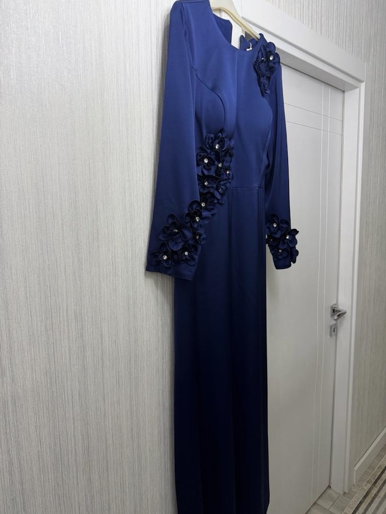 SIFIR KREP SATEN ABİYE 42 BEDEN KALİTELİ - 5