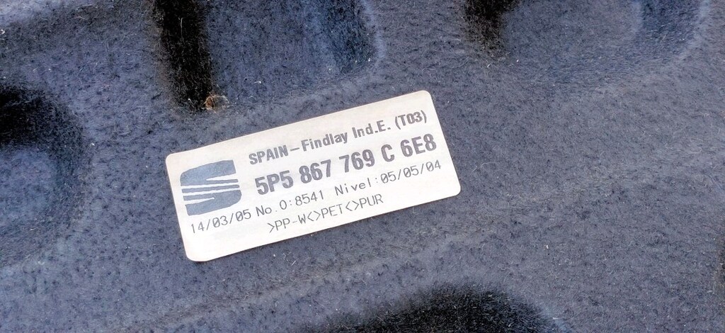 Seat toledo 1.6 style bagaj pandizot rafı komple - 3