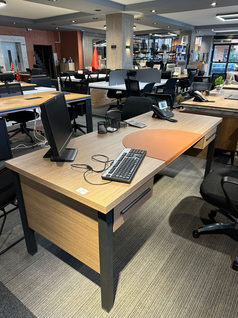 KLAS OFİS ÜSKÜDAR REDOF 200x80 MAKAM TAKIMI SIFIR ÜRÜN - 5