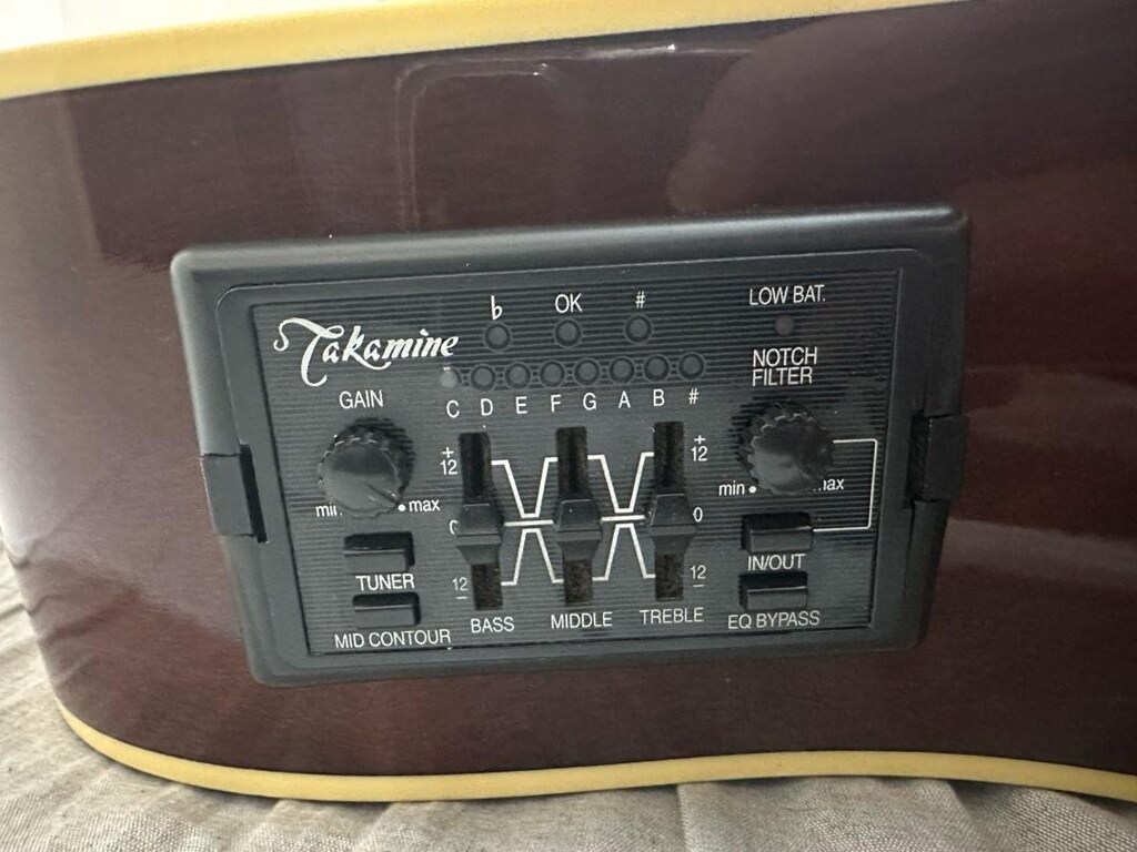 Takamine EG530C Korea Yapımı elektro akustik gitar - 3