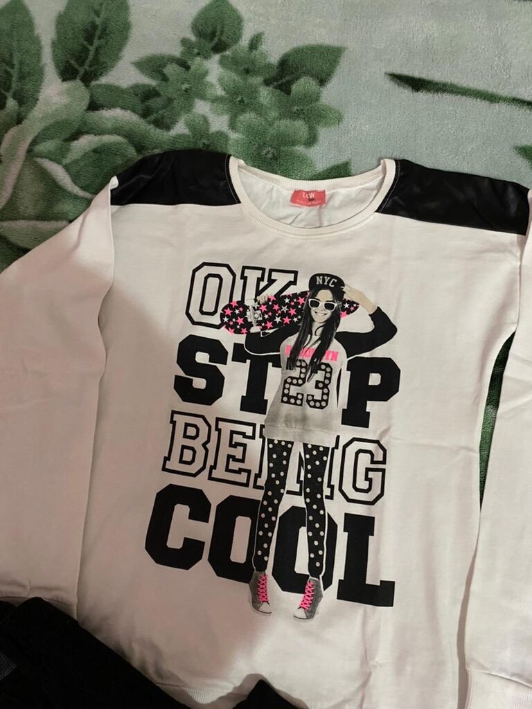 Kız çocuk kot pantolon& sweatshirt - 4