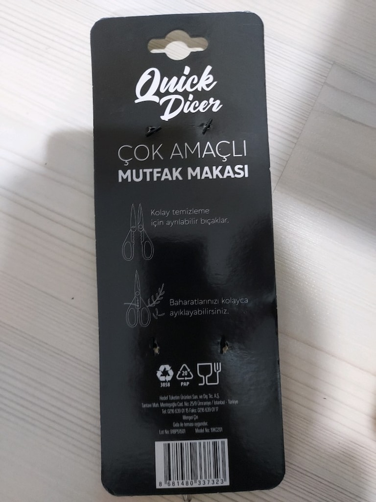 Sıfır Quick Dicer Çok Amaçlı Mutfak Makası (Ambalajında) - 2