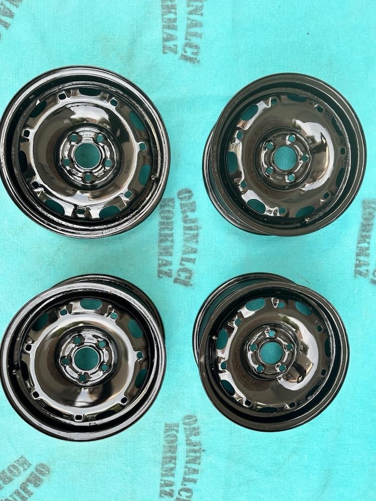 14 DEMİR JANT. VOLKSVOGEN 5 X100 HATASIZ İYİ DURUMDA KAPAKLI. UYUMLU A - 11