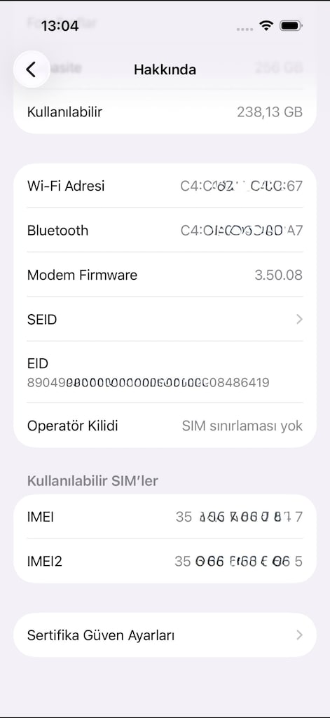 iPhone Pro 15 Siyah 256 GB (Amazon Türkiye'den satın aldım) - 2