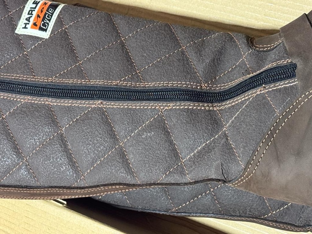Harley-Davidson Kahverengi Kapitone Uzun Çizme — görsel 4/7