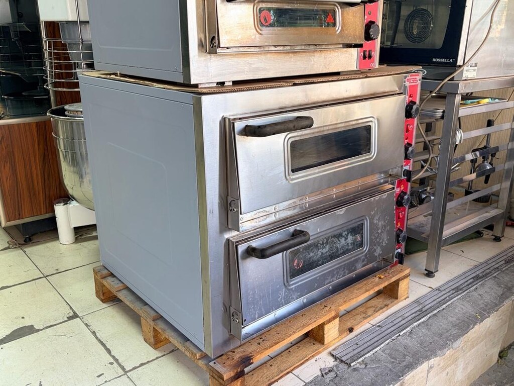 SGS 6868 Elektrikli Pizza Fırını / Çift Katlı Taş Tabanlı Fırın - 3