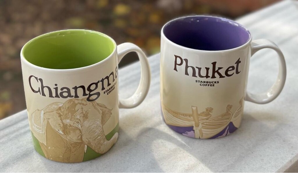 Starbucks Phuket Tayland Mor Koleksiyonluk Bardak - 5