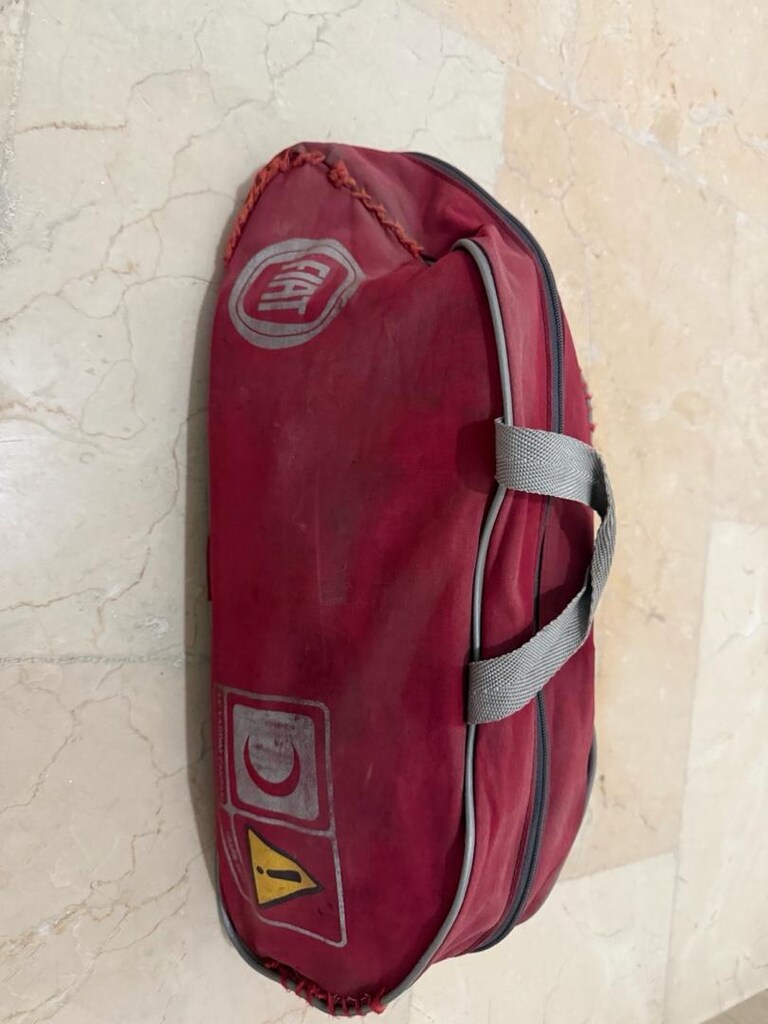 Fiat Kırmızı Fermuarlı Seyahat Çantası - 7