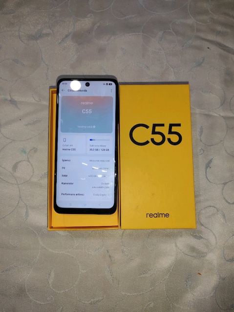 Realme C55 cep telefonu yurtici kayitli