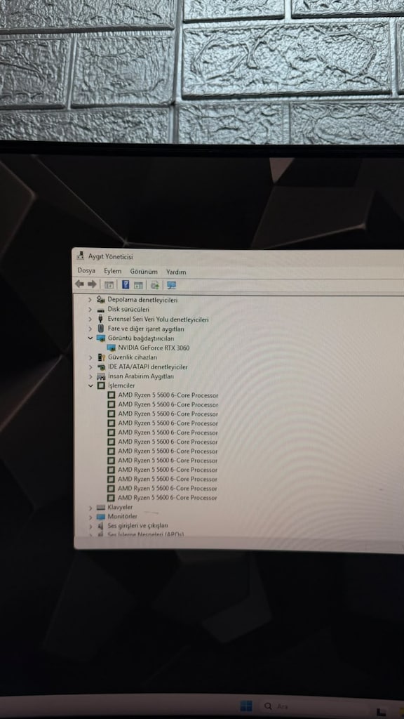 " TEMİZ " R5 5600 / RTX 3060 12GB / 16GB RAM / 500 SSD - SİSTEM - 3