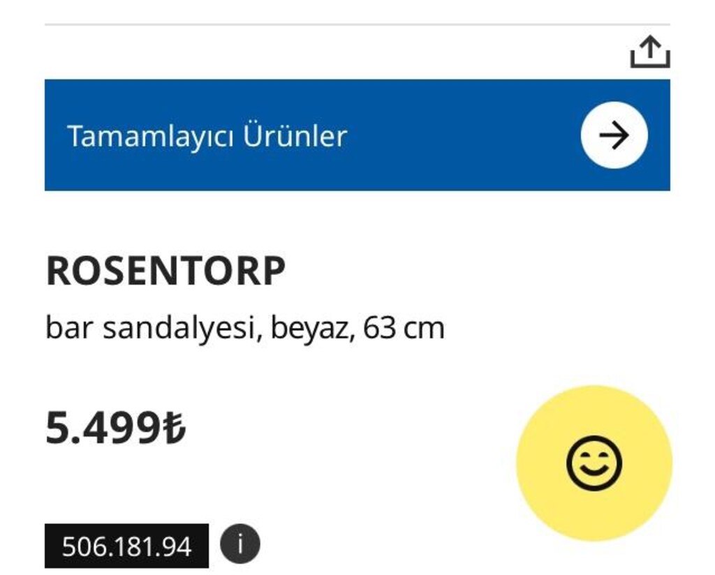 ikea bar sandalye 3adet ve ahşap mutfak adası - 4
