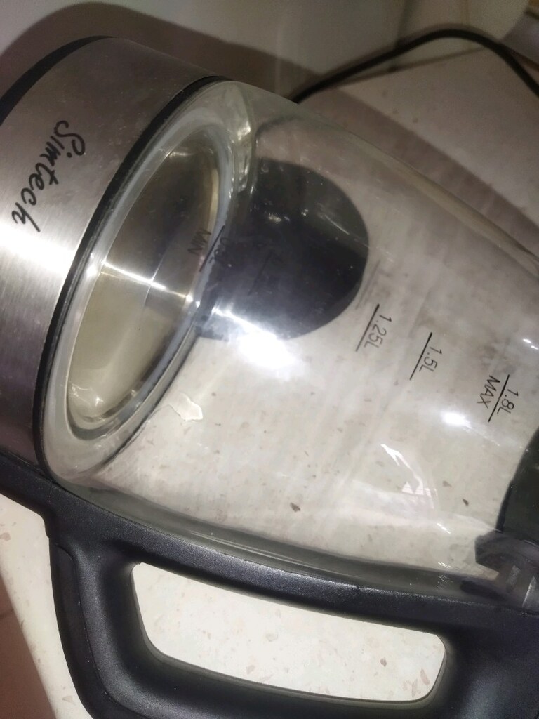 mavi ışıklı Cam kettle sim tech - 6