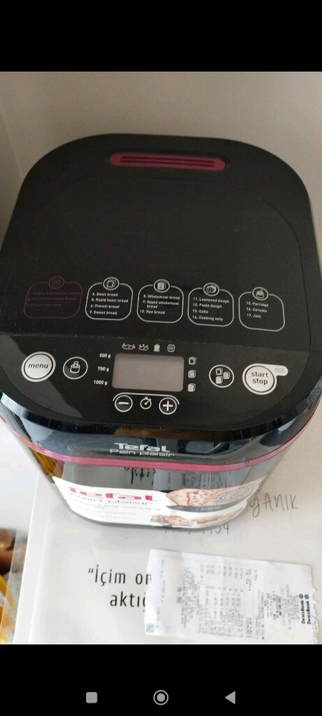 Tefal Ekmek Yapma Makinesi – Temiz, Sorunsuz, Az Kullanılmış - 2